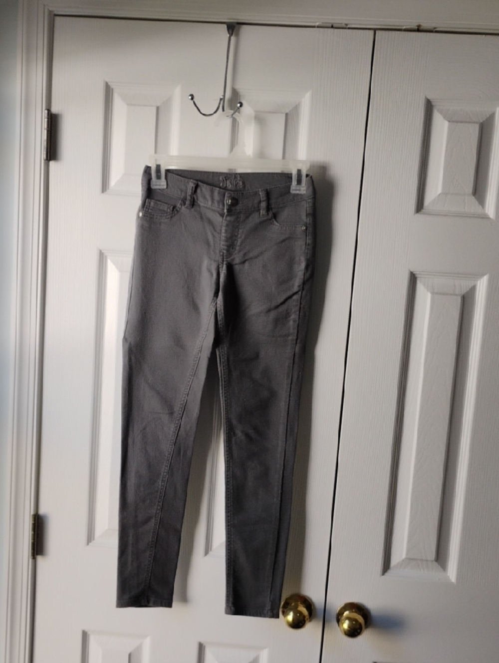 Justice Girls Gray Skinny Jeans